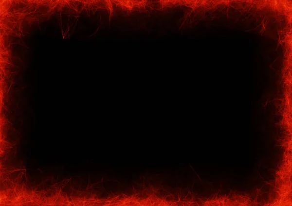 Flammen auf dunklem Hintergrund — Stockfoto
