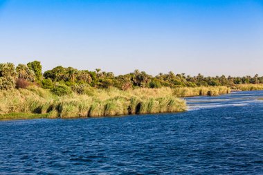 Mısır'da Nil Nehri üzerinde yaşam