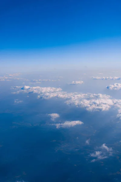 Clouds from airplane window — Stock Photo, Image