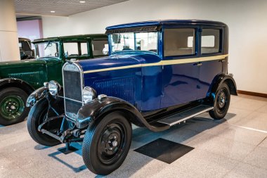 Moskova, Rusya - 27 Mayıs 2019: Chenard & Walcker 1931 vintage ca