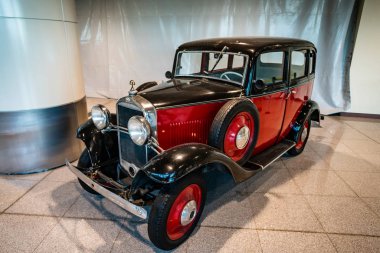 Moskova, Rusya - 27 Mayıs 2019: Opel model 1,2l 1933 vintage araba