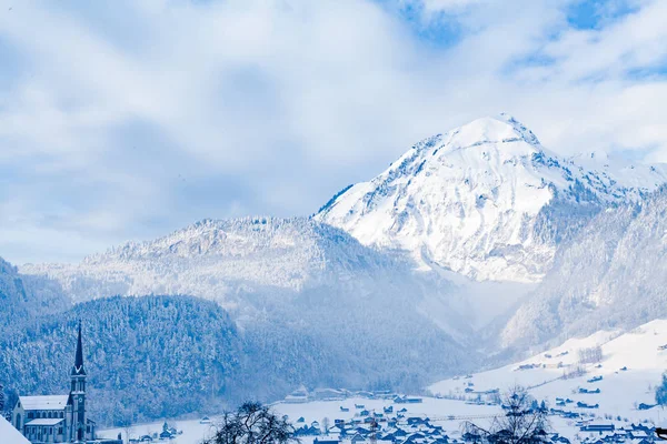 L'hiver dans les Alpes suisses, Suisse — Photo