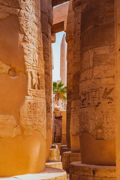 Ruined Thebes Egypt. Anscient Temple — Stock Photo, Image