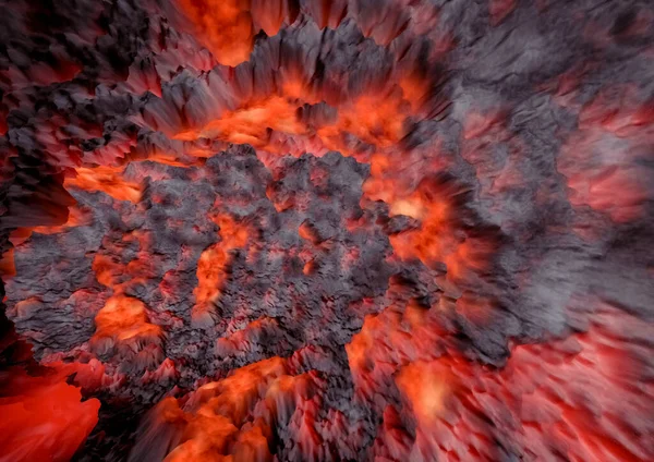 Lava Riss Boden Schlamm strukturierten Hintergrund — Stockfoto