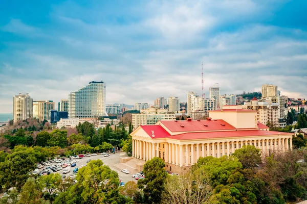 Sochi City. Teatro d'inverno, Piazza del Teatro — Foto Stock