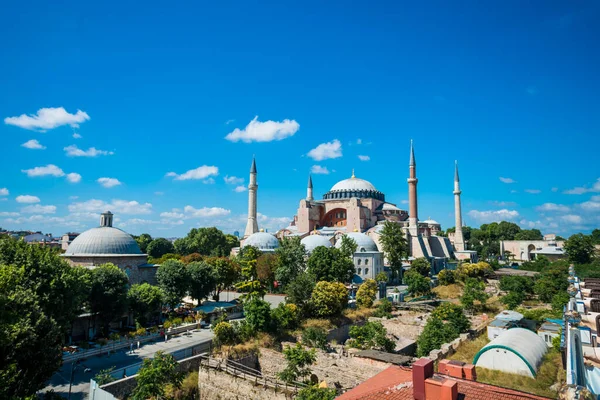 Sultan Ahmed Moskee (blauwe moskee) in Istanboel, Turkije in een prachtige — Stockfoto