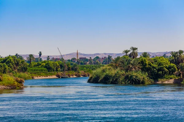 Rivière Nil en Egypte. La vie sur le Nil — Photo