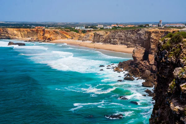 Grandes ondas oceânicas do Oceano Atlântico — Fotografia de Stock