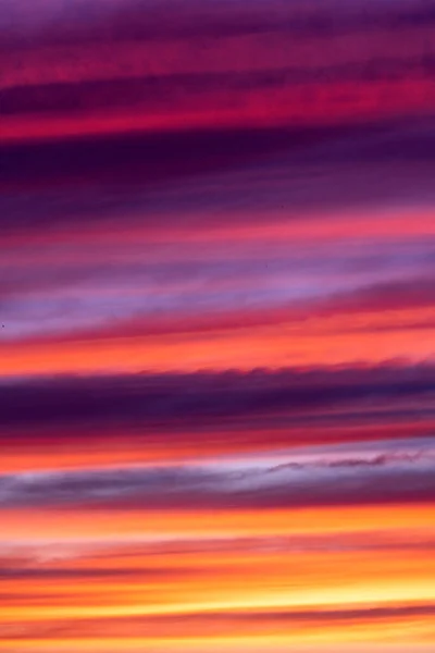 Закат Неба Ярко Голубой Оранжевый Желтый Цвета — стоковое фото