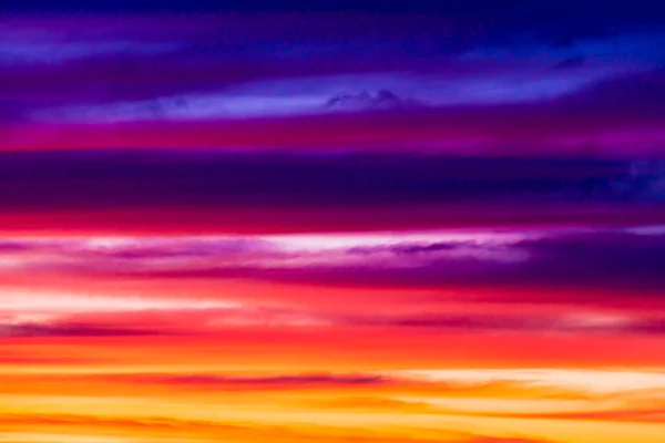 Небо Яскравий Синій Помаранчевий Жовтий Кольори Захід Сонця — стокове фото