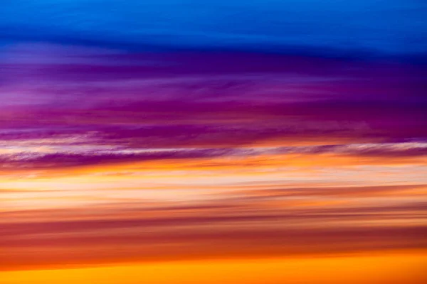 Огненное Оранжевое Небо Заката Красивое Небо — стоковое фото
