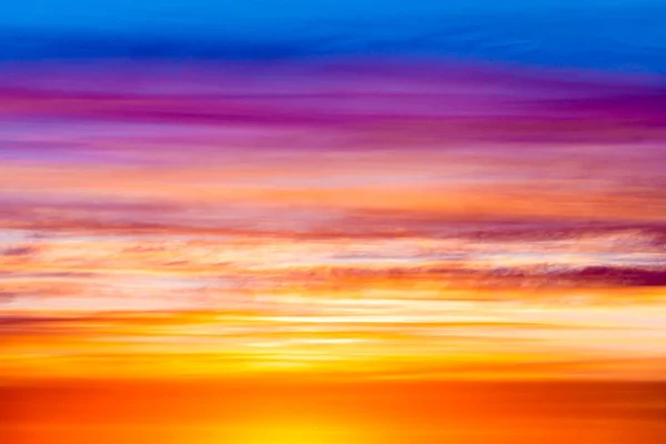 Небо Яскравий Синій Помаранчевий Жовтий Кольори Захід Сонця — стокове фото