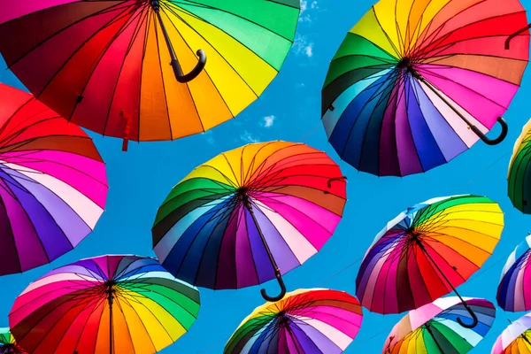 Rainbow Umbrella Street Lgbt Symbols — Stock Photo, Image