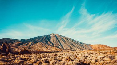 İspanya - Volkan Teide Ulusal Parkı. Teide Dağı, UNESCO Dünya Mirası Bölgesi