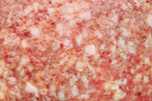 Hoge Gerookte Kwaliteit Rode Worst Salami Met Veel Vet Kruiden — Stockfoto