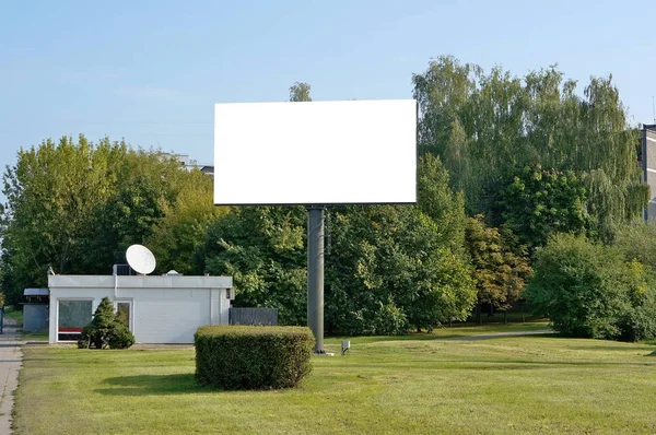 Urban Metal Mass Production Empty Billboard Outdoor Modern Led Advertizing — Stock Photo, Image