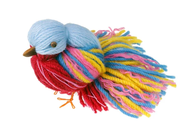 Funny handgemaakte Pasen hemel paradijsvogel zijn gemaakt van gekleurde t — Stockfoto