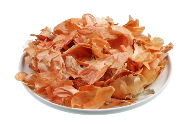 Peau d'oignon sec est utilisé pour traiter les hémorroïdes et les œufs de Pâques rouges — Photo