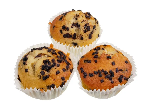 Muffin di Pasqua dolci fatti in casa con cioccolato in carta pl — Foto Stock