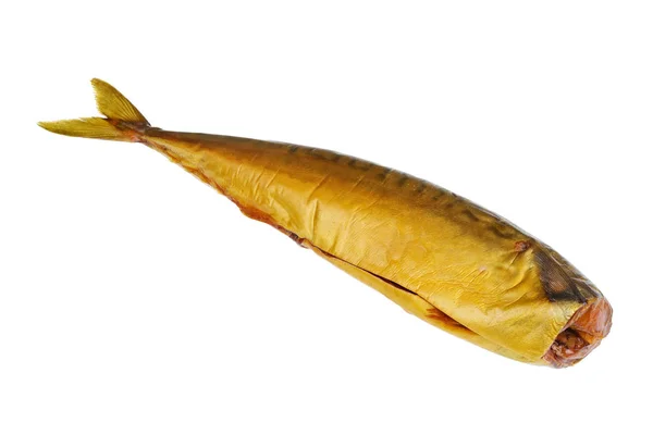 Ένα σώμα από ψητά καπνιστά ψάρια σκουμπρί απομονωμένα — Φωτογραφία Αρχείου