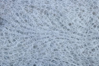 Ev yapımı örme Sıcak yün mavi kadın Wrap doku