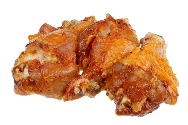 링곤베리 칠리 소스와 이탈리안 에이탈 에 양념된 닭다리 — 스톡 사진