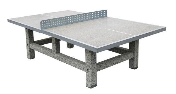 Concrete Ping Pong Table City Public Park Isolated White — Stock Photo, Image