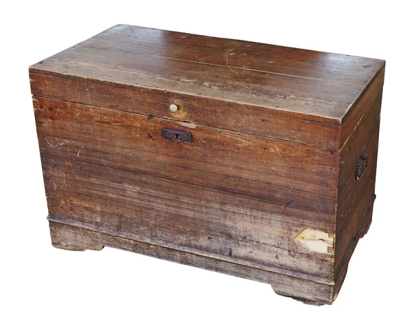 Old Vintage Rustic Clothes Storage Chest — Stock Photo, Image