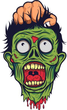 İnsan eli tutun ölü bir zombi başkanı