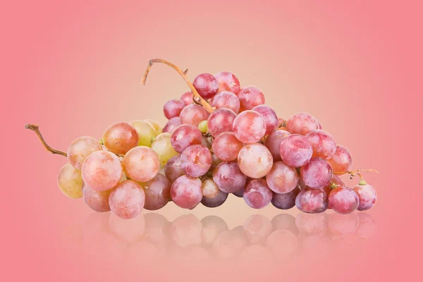 Uvas Comida Isola Contexto Rosa Por Grande Formato — Fotografia de Stock