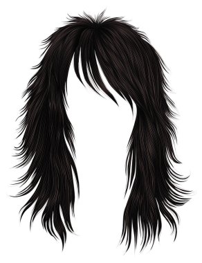  Trendy kadın uzun tüyleri renkler kahverengi. Güzellik moda. gerçekçi 3d 