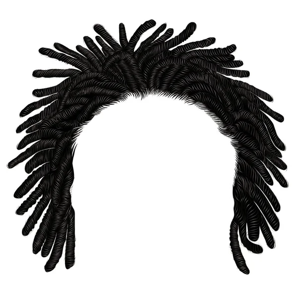 Trendy African Long Hair Dreadlocks — Stock Photo, Image