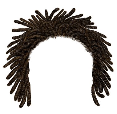 Trendy Afrika uzun saç dreadlocks .