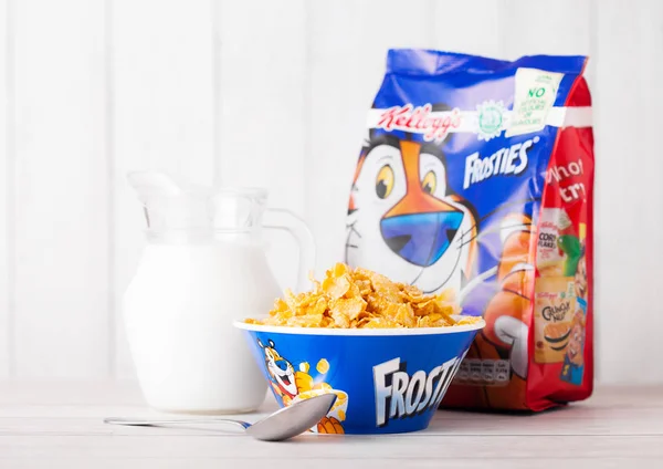 Londres Reino Unido Junio 2018 Pack Cereales Kellogg Frosties Para —  Fotos de Stock