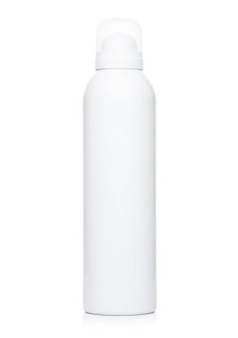 Beyaz arka plan üzerinde şampuan Losyon Plastik Konteyner