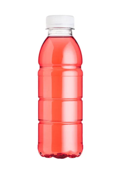 Garrafa Plástica Bebida Saudável Energia Esporte Isolada Branco — Fotografia de Stock