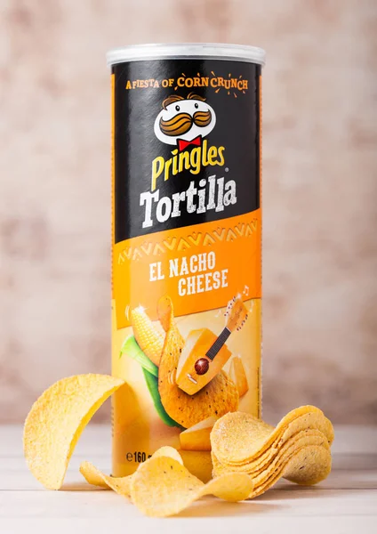 Londres Reino Unido Junio 2018 Pringles Patatas Fritas Con Queso — Foto de Stock