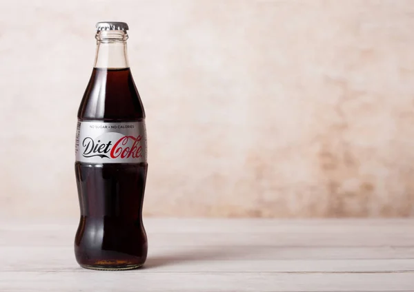 London August 2018 Glass Bottle Diet Coke Coca Cola Soft — Stock Photo, Image