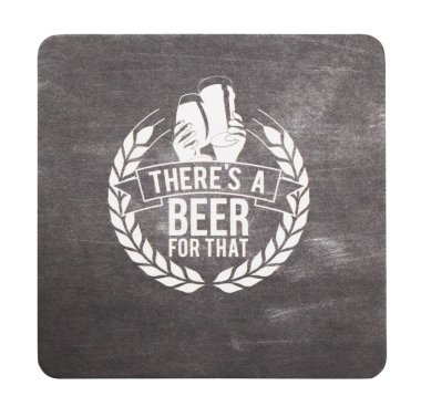 Londra, İngiltere - 22 Ağustos 2018: İşte bir bira için beyaz arka plan üzerinde izole o kağıt bira beermat bardak altlığı.