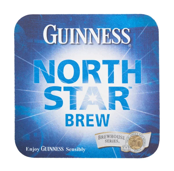 Londres Reino Unido Agosto 2018 Guinness North Star Brew Paper — Fotografia de Stock