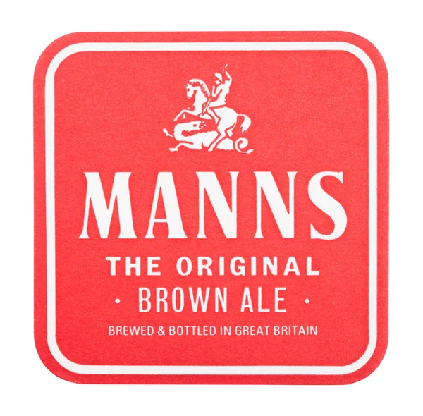 Londres Reino Unido Agosto 2018 Manns Original Brown Ale Paper — Fotografia de Stock