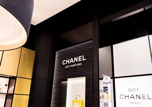 Лондон Великобритания Августа 2018 Года Chanel Духи Косметический Макияж Роскошной — стоковое фото