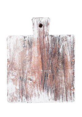 Kare retro çizilmiş mutfak ahşap tahta üzerinde beyaz izole.