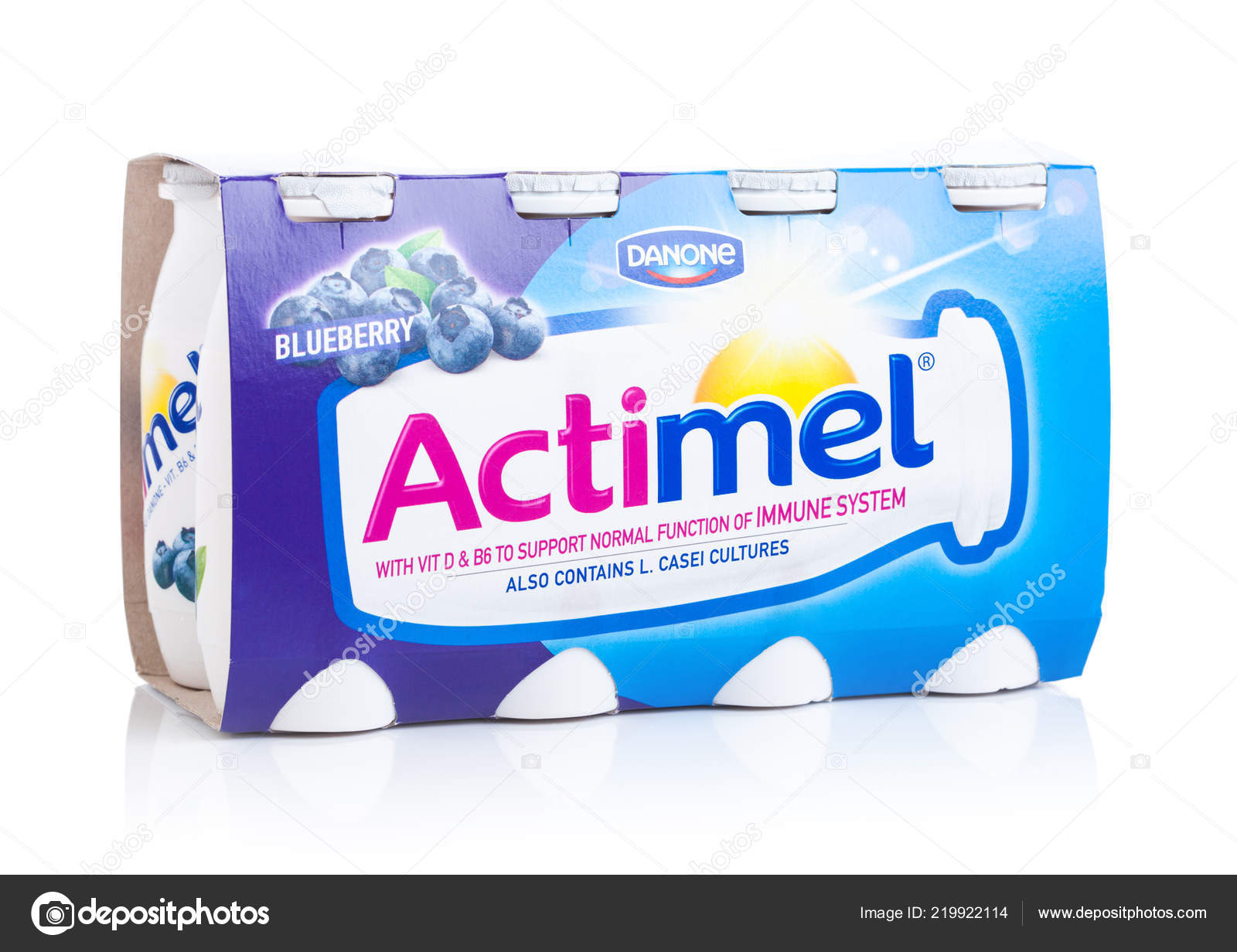 London October 2018 Bottle Actimel Probiotic Yogurt Type Drink