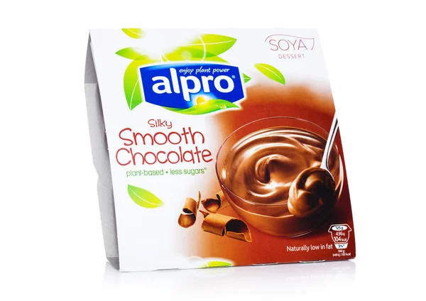 Londres Reino Unido Noviembre 2018 Pack Silky Smooth Chocolate Soya —  Fotos de Stock