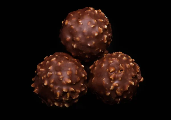 헤이즐넛과 코코아 블랙에 초콜릿 — 스톡 사진