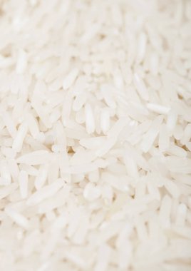 Taze çiğ organik basmati uzun tahılpirinç. Sağlıklı yiyecekler. Makro