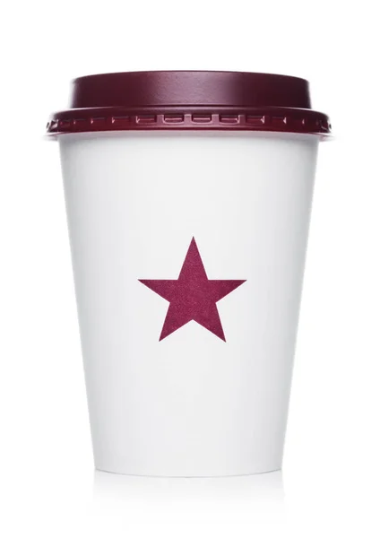 ЛОНДОН, Великобритания - 15 апреля 2019 года: Pret a Manger Coffee Paper Cup from — стоковое фото