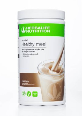 LONDON, İngiltere - EPTEMBER 01, 2020: Herbalife Beslenme Formülü 1 Sağlıklı Yemek.