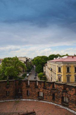 Krakov, Polonya Kraliyet Sarayı. Yaz saati